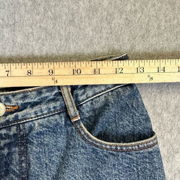Bongo Women’s Size 7 Mom Jeans Blue Dark Wash Denim High Waist 90s Style Stretch - Picture 4 of 10